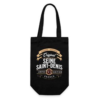 Seine-Saint-Denis Department France - Gift Bag for Bottles - black - Front