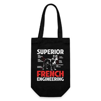 Cadeau Chien Staffordshire Bull Terrier - Sac à bouteille - noir - Devant