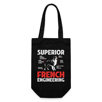 Humor Geschenk Australian Shepherd Hund - Geschenkbeutel für Flaschen - Schwarz - Vorne