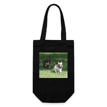 Angel et Wanda nos Français Bulldogs - Sac à bouteille - noir - Devant