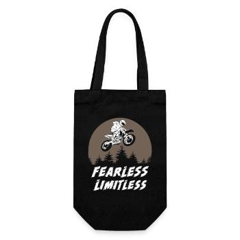 Fearless Limitless Motocross - Gift Bag for Bottles - black - Front