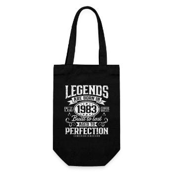 1983 Vintage Anniversaire Legends Vintage Cadeau - Sac à bouteille - noir - Devant