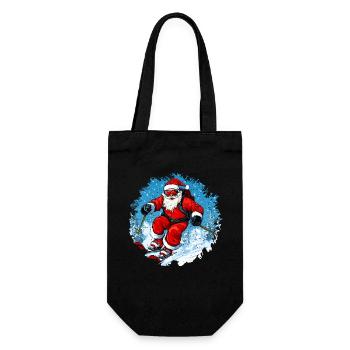 Noël des skieurs - Sac à bouteille - noir - Devant