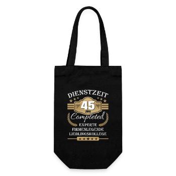 Dienstzeit 45 Jahre Lieblingskollege Jubiläum - Geschenkbeutel für Flaschen - Schwarz - Vorne