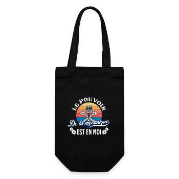 Le pouvoir de la mécanique t-shirt auto mécanicien - Sac à bouteille - noir - Devant