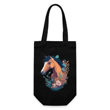 Horse Nlumen - Gift Bag for Bottles - black - Front