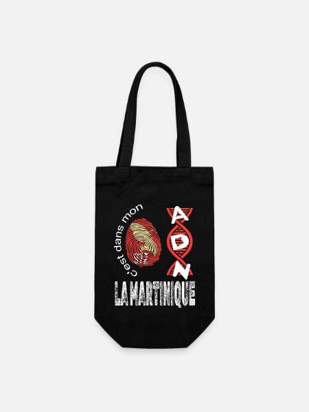 Idee cadeau La Martinique 972 c'est dans mon ADN - Sac à bouteille - noir