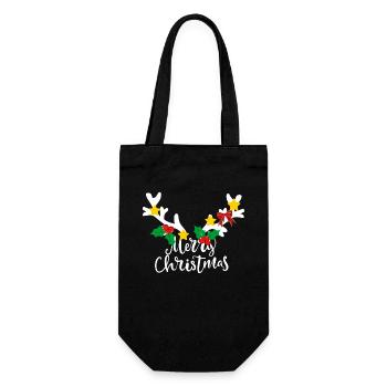 Merry Christmas .... - Sac à bouteille - noir - Devant