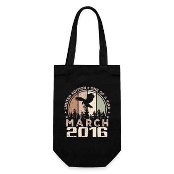 Incomparable depuis mars 2016, 8e Anniversaire - Sac à bouteille - noir - Devant
