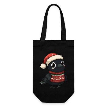 Raven Crow Christmas - Gift Bag for Bottles - black - Front
