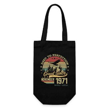 53 ans Vieilli à la Perfection né : novembre 1971 - Sac à bouteille - noir - Devant