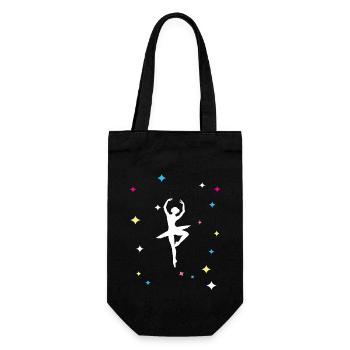 Ballett Balletttänzerin Ballet Tänzerin Ballerina - Geschenkbeutel für Flaschen - Schwarz - Vorne