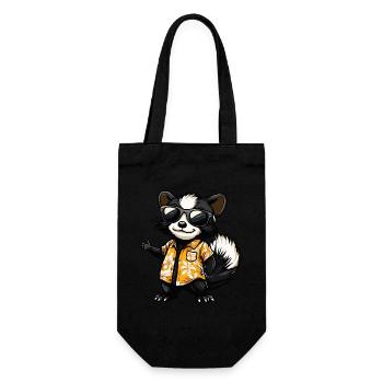 Skunk Funny Summer - Sac à bouteille - noir - Devant
