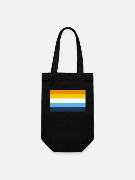 Aro Ace Pride Flagge - Geschenkbeutel für Flaschen - Schwarz