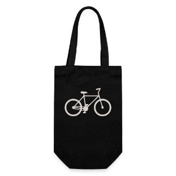 FAHRRAD - Geschenkbeutel für Flaschen - Schwarz - Vorne