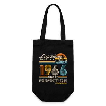 Légendaire Depuis 1966 Vintage Anniversaire Rétro - Sac à bouteille - noir - Devant