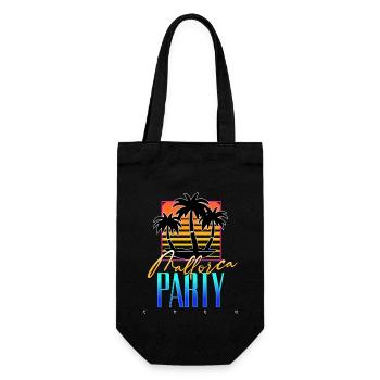 Mallorca Party Crew - Geschenkbeutel für Flaschen - Schwarz - Vorne