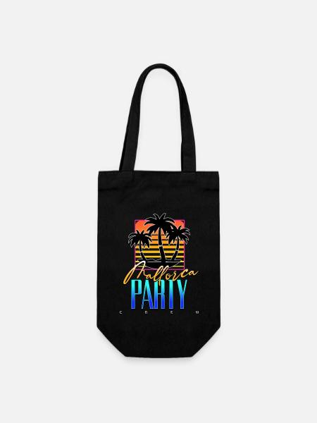 Mallorca Party Crew - Geschenkbeutel für Flaschen - Schwarz