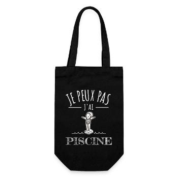 je peux pas j’ai piscine humour piscine sport - Sac à bouteille - noir - Devant