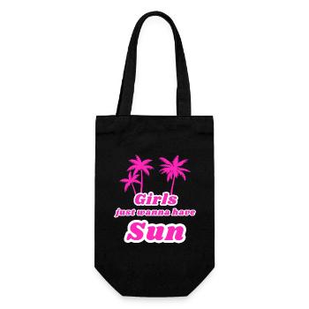 Les filles veulent juste avoir du soleil - Sac à bouteille - noir - Devant
