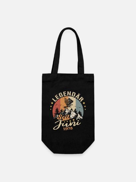 Legendär seit Juni 1978 - Geburtstag 1978 - Geschenkbeutel für Flaschen - Schwarz