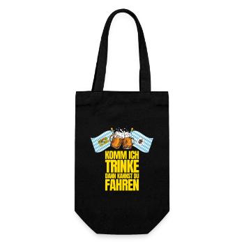 Come on, I'll drink, then you can drive - Gift Bag for Bottles - black - Front