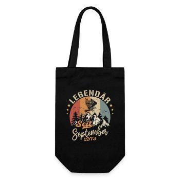 September 1973 - September 1973 Jahrestag 1973 - Geschenkbeutel für Flaschen - Schwarz - Vorne