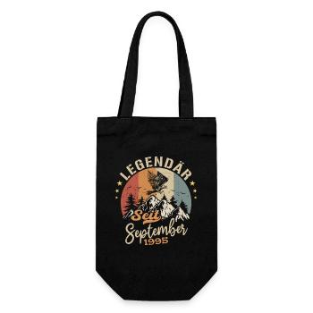 September 1995 - September 1995 Jahrestag 1995 - Geschenkbeutel für Flaschen - Schwarz - Vorne