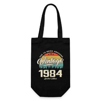 Vintage 1984 Cadeau Anniversaire Style Rétro 1984 - Sac à bouteille - noir - Devant