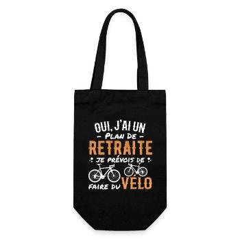 Retired Cycling Retirement Plan Cycling Cycling - Gift Bag for Bottles - black - Front