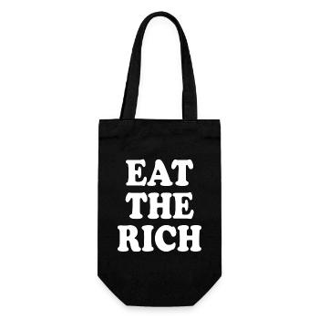 Eat the rich - Gift Bag for Bottles - black - Front