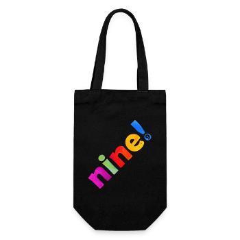 NINE 9 YEARS 9TH BIRTHDAY - Gift Bag for Bottles - black - Front