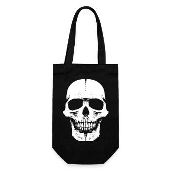 Skull Head Fun - 666 - Schädel - Geschenkbeutel für Flaschen - Schwarz - Vorne