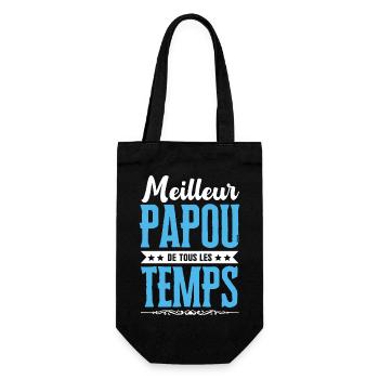 Meilleur Papou de tous les temps ! - Sac à bouteille - noir - Devant