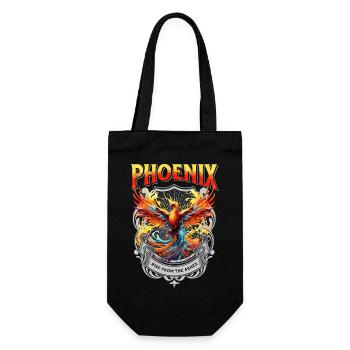 Phénix Phénix Feu Flammes Oiseau Mythologie - Sac à bouteille - noir - Devant