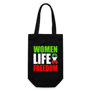 Women life freedom - Sac à bouteille - noir - Devant