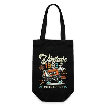 1993 Geburtstag 30 Jahre Retro Musik Shirt 1993 - Geschenkbeutel für Flaschen - Schwarz - Vorne