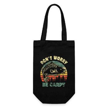 Pêcheur - pêche - Ne vous inquiétez pas être carpy - Sac à bouteille - noir - Devant