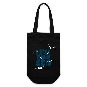 J’ai besoin de vitamine Mer - Vacances Été Mouettes Mer - Sac à bouteille - noir - Devant