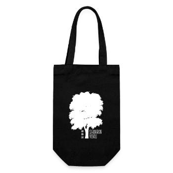 Shinrin yoku - Waldbaden - Waldmeditation - Geschenkbeutel für Flaschen - Schwarz - Vorne