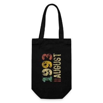 Limited Edition August 1993 Birthday - Gift - Gift Bag for Bottles - black - Front