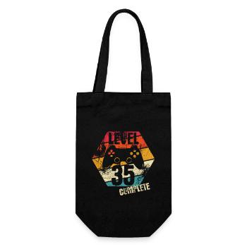 Niveau 35 Terminé - Joueur - Anniversaire - Cadeau - Sac à bouteille - noir - Devant