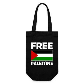 Free palestine - Sac à bouteille - noir - Devant