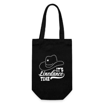 Linedance Linedancing Country Fan - Geschenk - Geschenkbeutel für Flaschen - Schwarz - Vorne