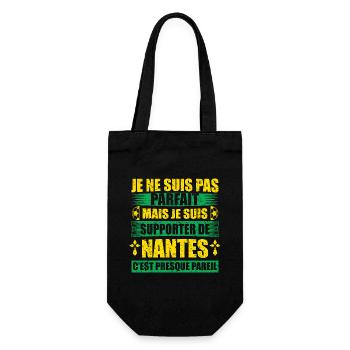 Cadeau drole pour les fans de nantes club - Sac à bouteille - noir - Devant