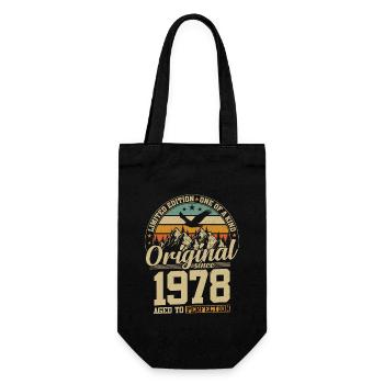 46 Years 1978 Limited Edition Birthday Gift - Gift Bag for Bottles - black - Front