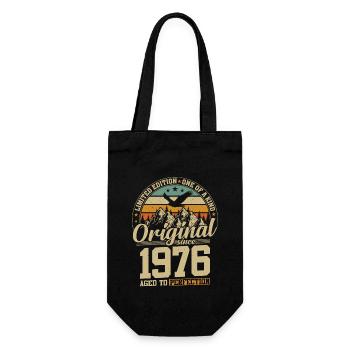 48 Years 1976 Limited Edition Birthday Gift - Gift Bag for Bottles - black - Front