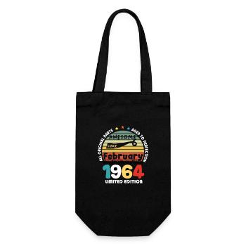 60 Years Old Made In 1964 Vintage February 1964 - Sac à bouteille - noir - Devant