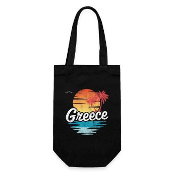 Greece - Gift Bag for Bottles - black - Front