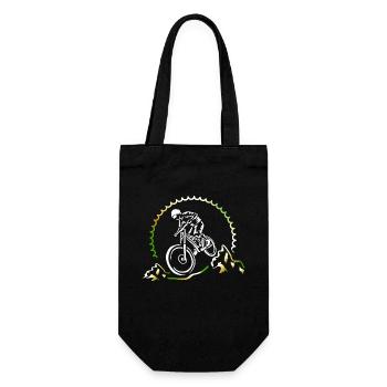 Motif MTB Downhill Bike - Gift Bag for Bottles - black - Front